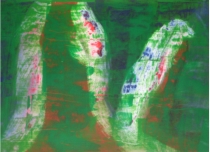 spachtel 9 - acryl auf papier