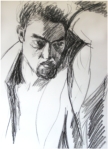 martin - kohle auf papier